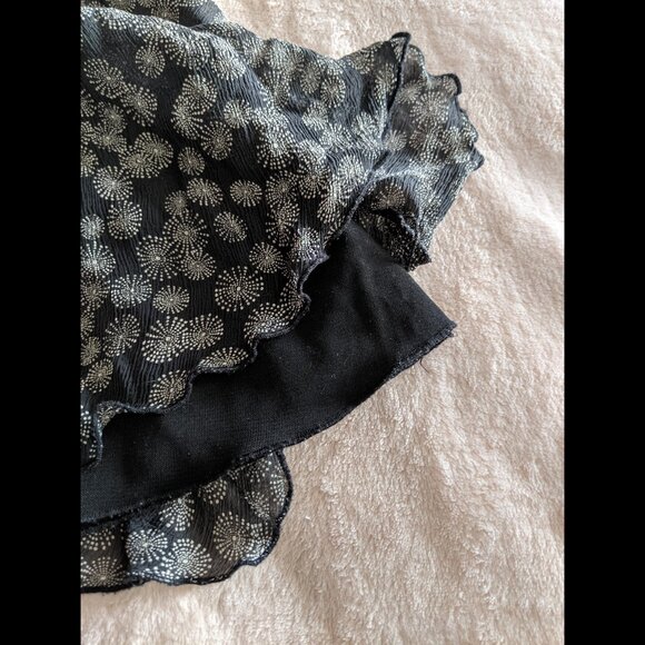 Express Black Ruffle Mini Skirt - Picture 6 of 9